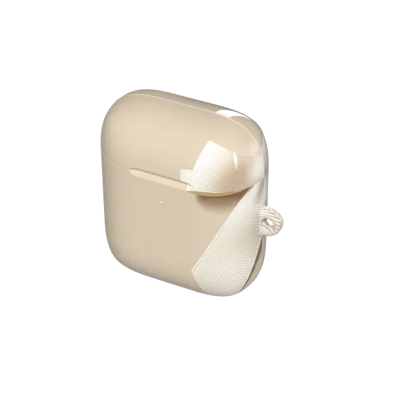 Ivory Ribbon Pearl Drop Bow Design Case