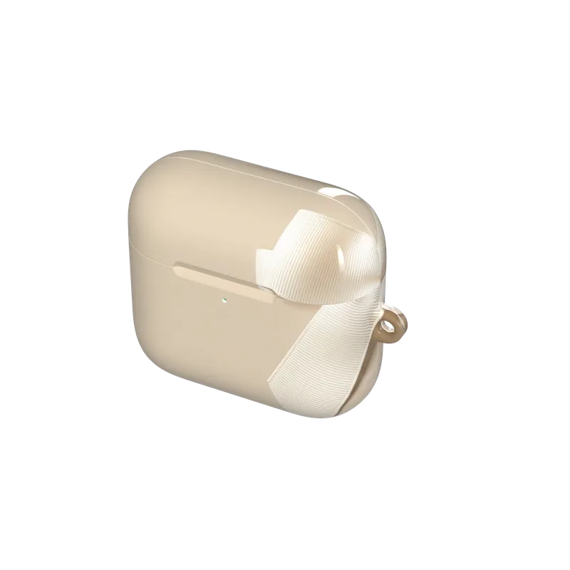 Ivory Ribbon Pearl Drop Bow Case
