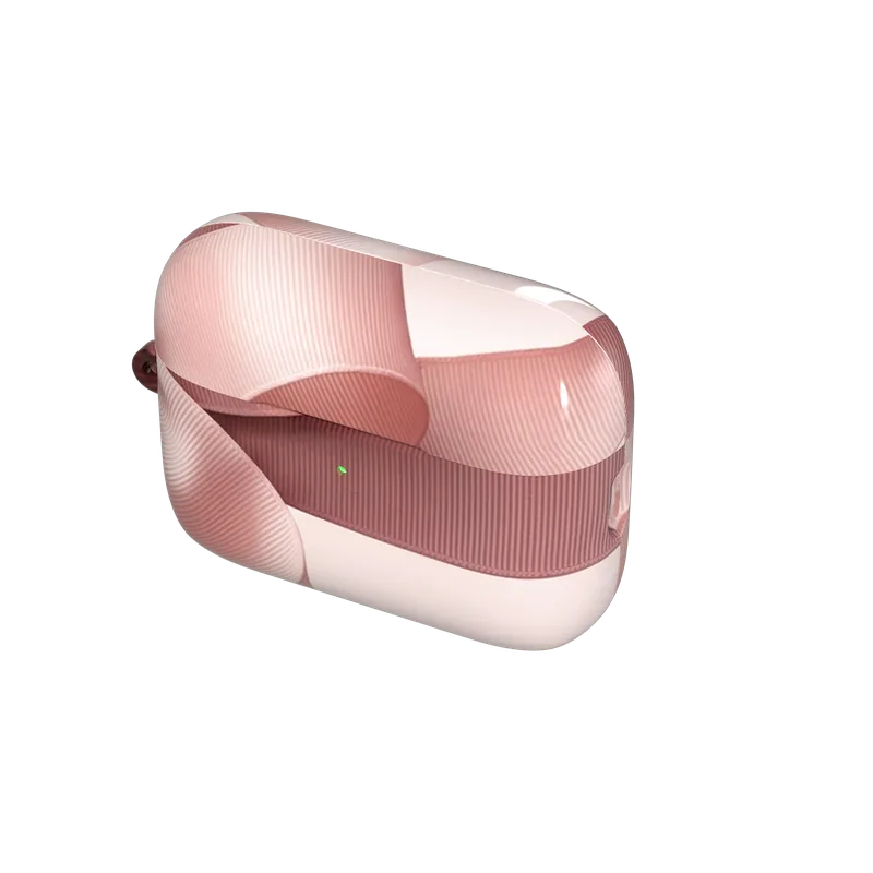 Blush Pink Ribbon Strap Bow case