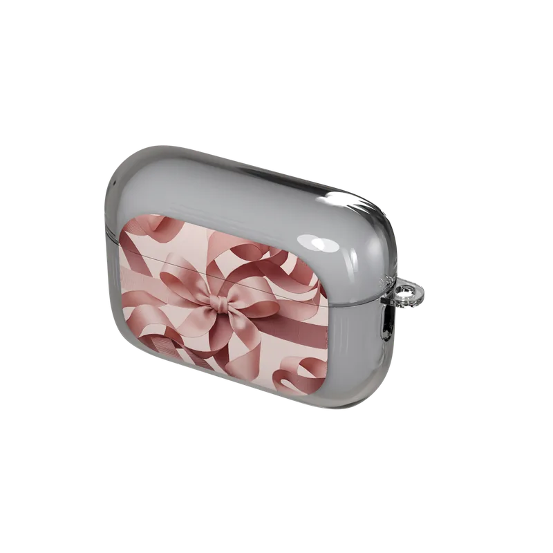 Blush Pink Ribbon Strap Bow case