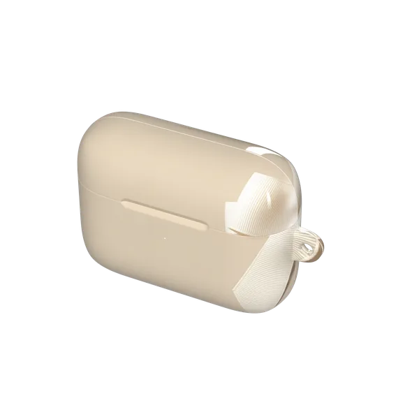 Ivory Ribbon Pearl Drop Bow Design Case