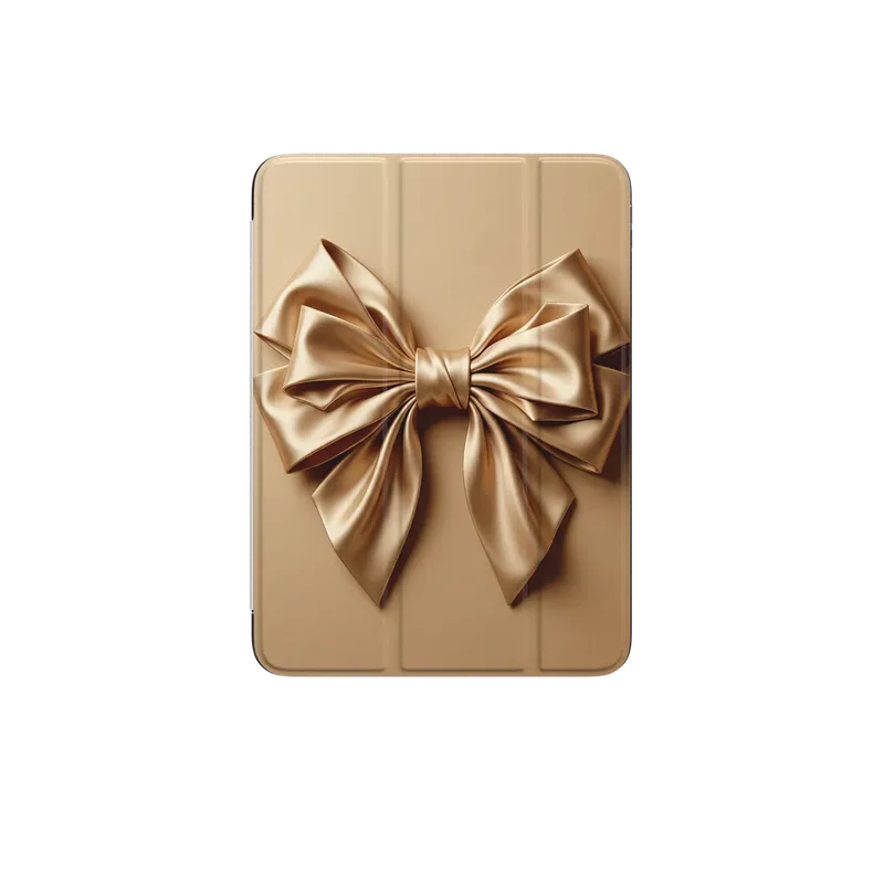 Champagne Satin Origami Bow Case