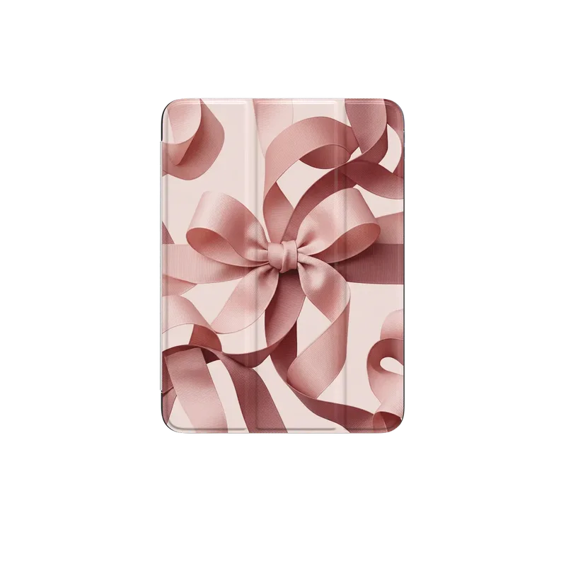 Blush Pink Ribbon Strap Bow case