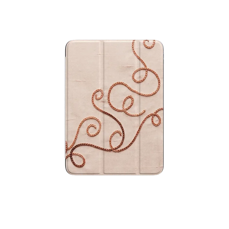 Rose Gold Chainstitch Vine case