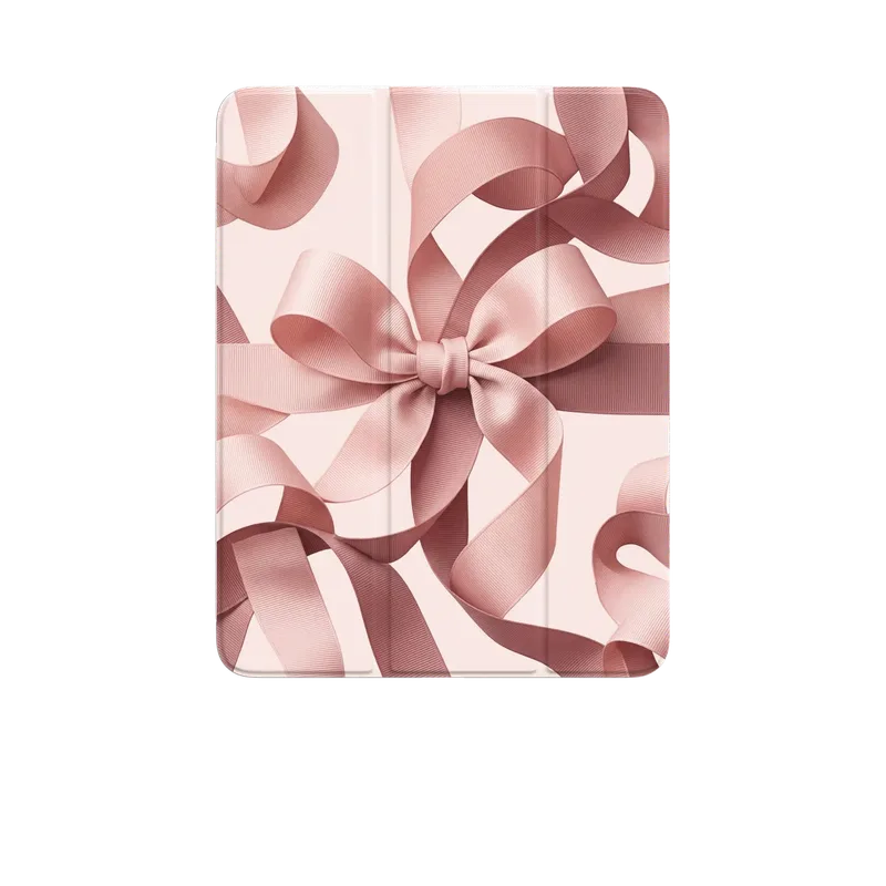 Blush Pink Ribbon Strap Bow case