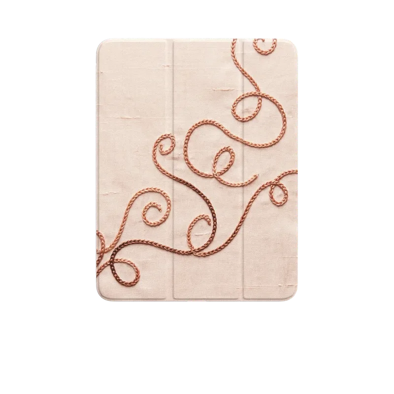 Rose Gold Chainstitch Vine case