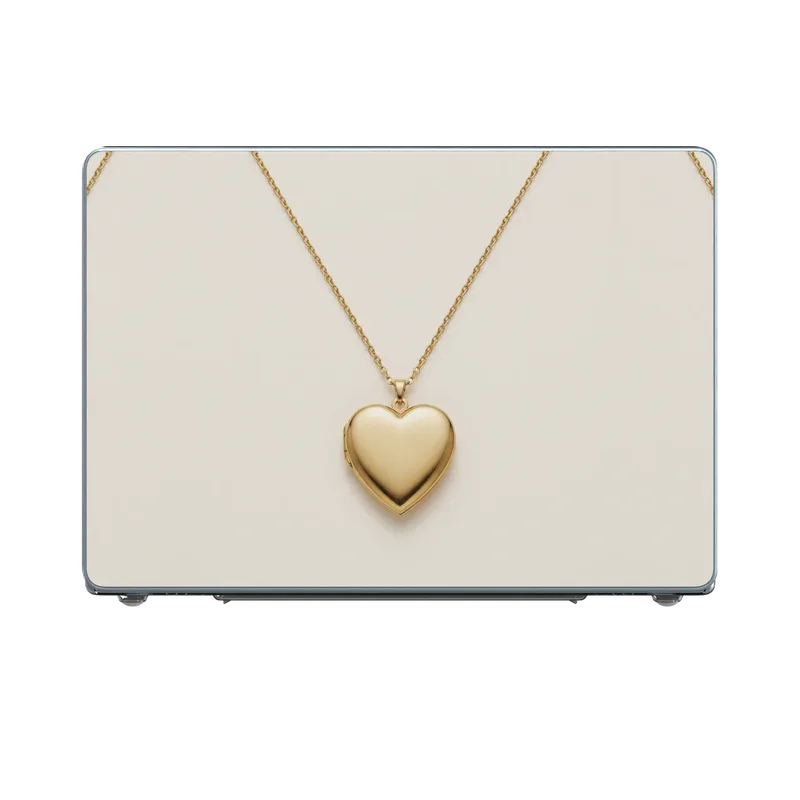 Gold Heart Locket case