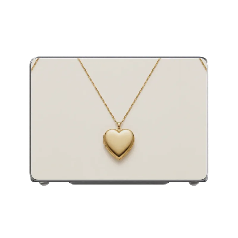 Gold Heart Locket case