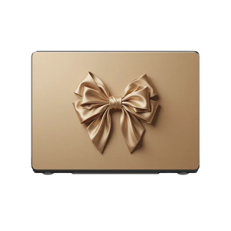 Champagne Satin Origami Bow Case