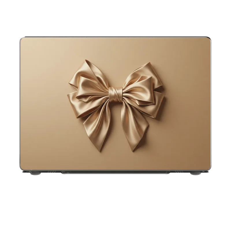 Champagne Satin Origami Bow Case