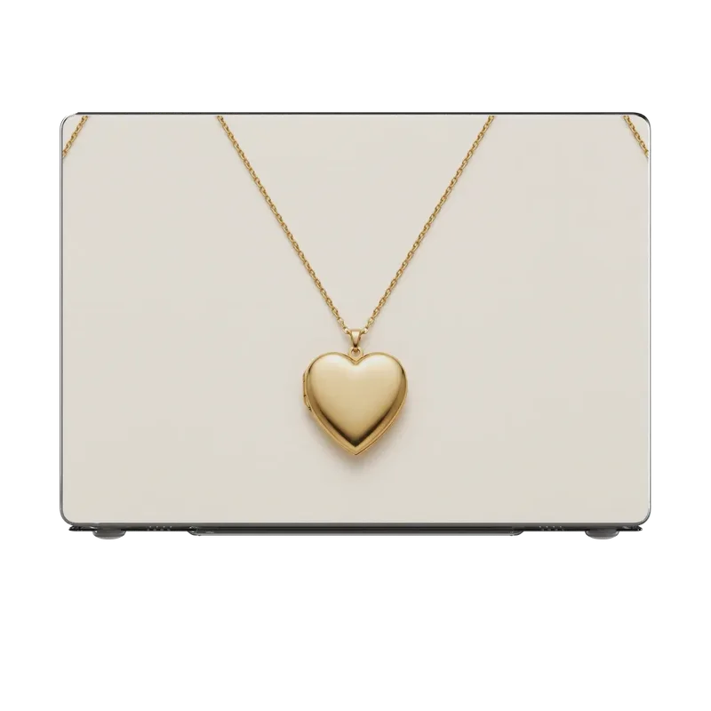 Gold Heart Locket case